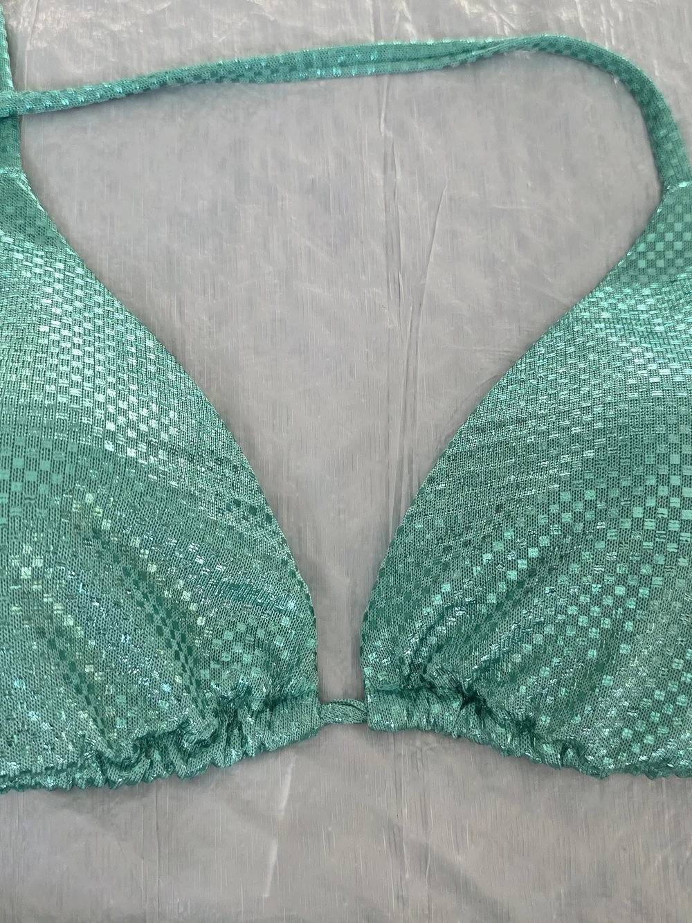 Calzedonia teal triangle